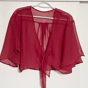 Chiffon Wrap Salmon Tone XXL